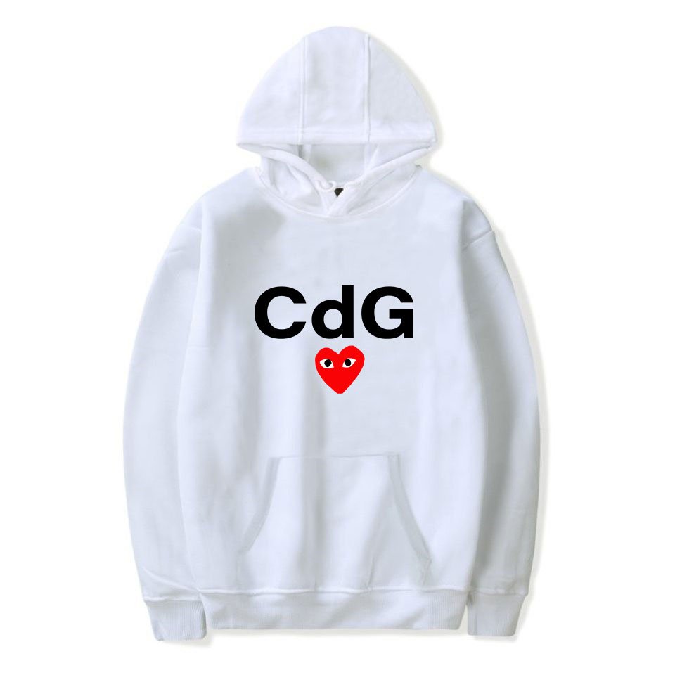CDG Red Heart Front Print hoodie CDG Red Heart Front Print hoodie