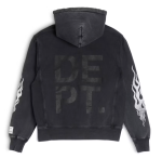 Gallery Dept. Flames Hoodie Black