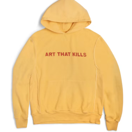 Gallery Dept. ART THAT KILLS Reversible Logo Hoodie Yellow