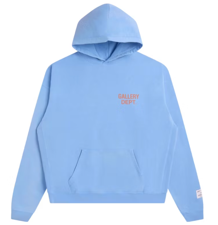 Gallery Dept 90's GD Logo Hoodie Baby Blue