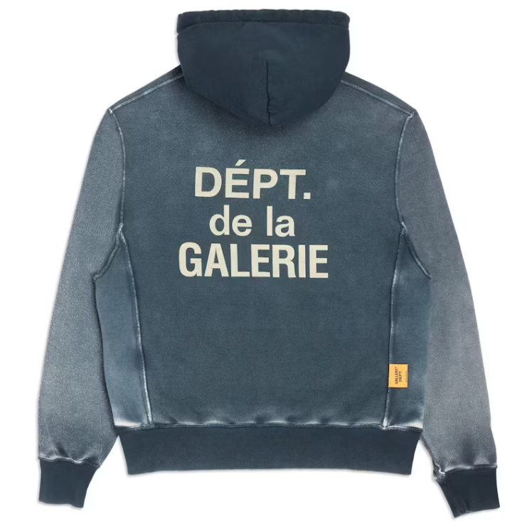Gallery Dept Reversible French Logo Hoodie Navy