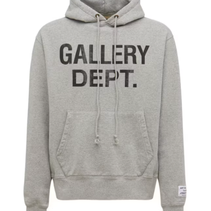 Gallery Dept Center Logo Hoodie Heather Grey/Black