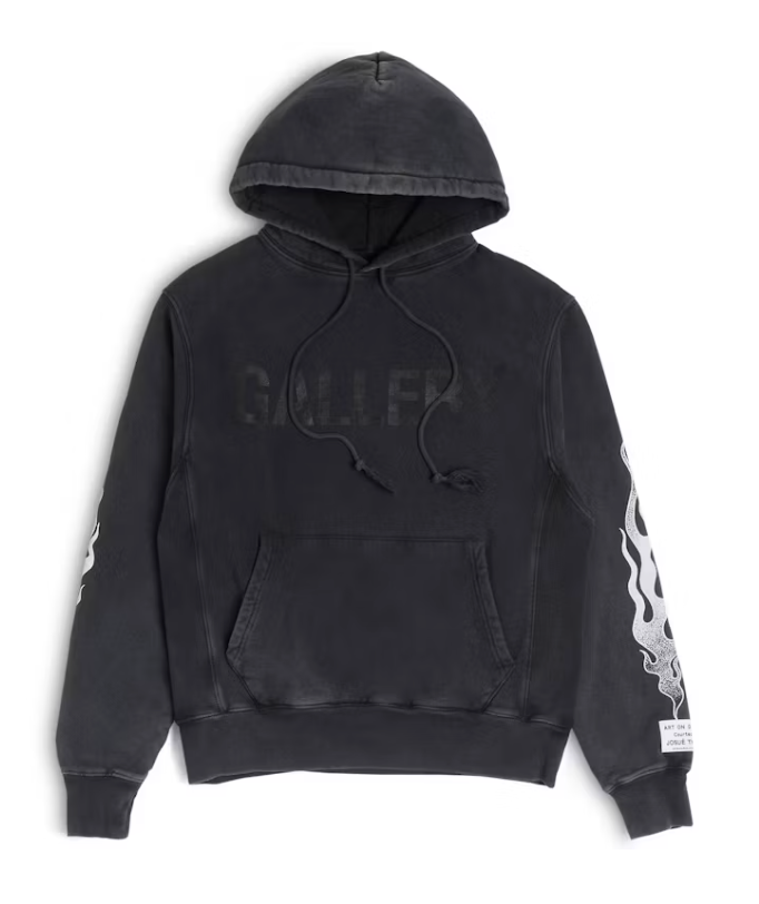 Gallery Dept. Flames Hoodie Black Gallery Dept. Flames Hoodie Black