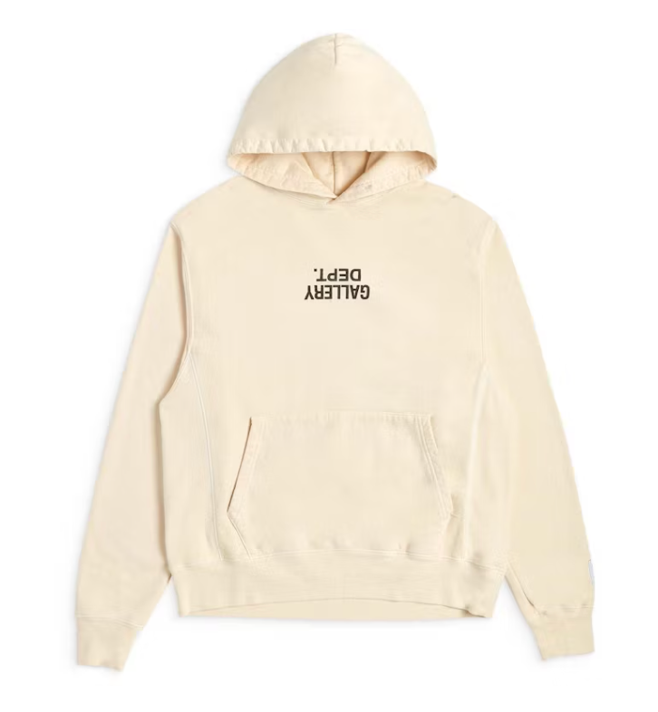 Gallery Dept Fucked up Logo Hoodie Cream