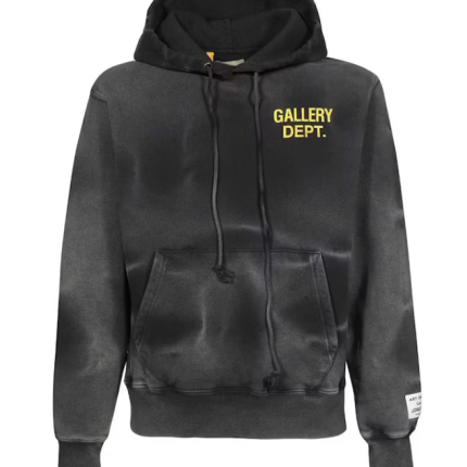 Gallery Dept Sun Faded English Logo Hoodie Black