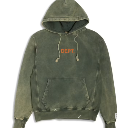 Gallery Dept Center Logo Hoodie Green