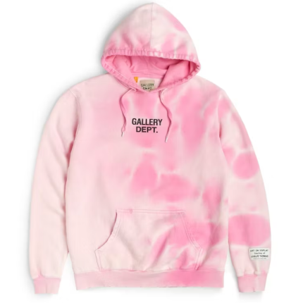 Gallery Dept Sunfaded Centered Logo Hoodie Pink