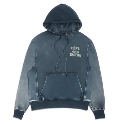 Gallery Dept Reversible French Logo Hoodie Navy