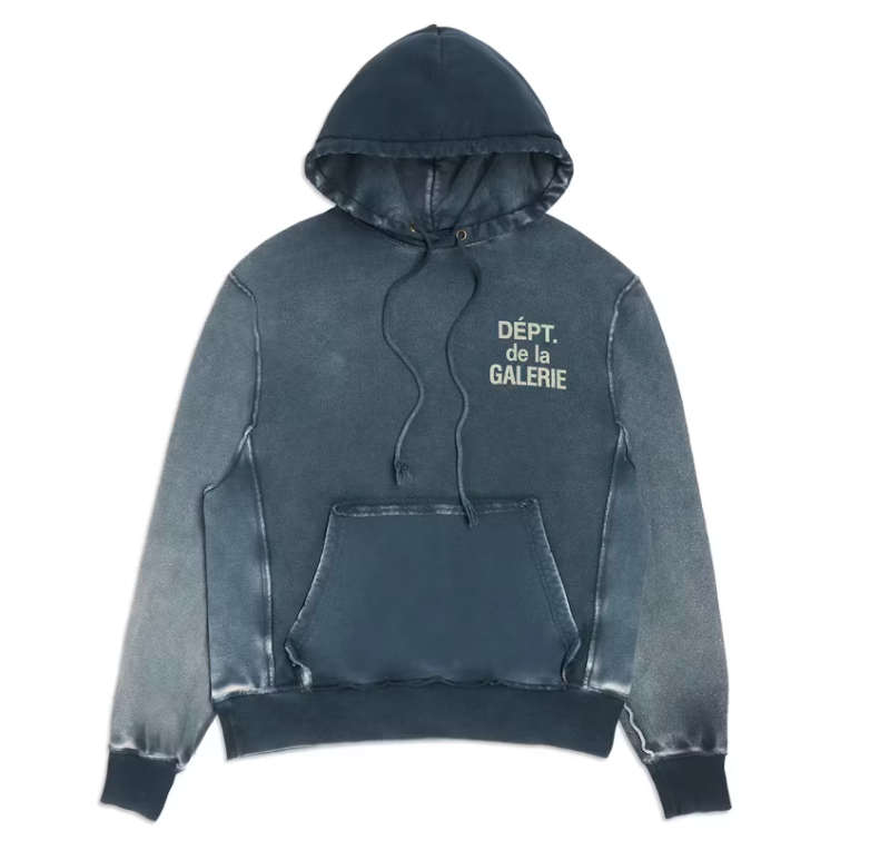 Gallery Dept Reversible French Logo Hoodie Navy