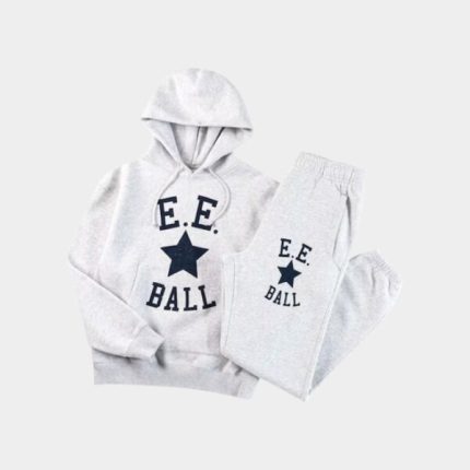 EE Ball Basic White Cuffed Tracksuit
