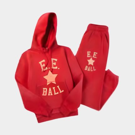 Eric Emanuel Ball Red Basic Tracksuit