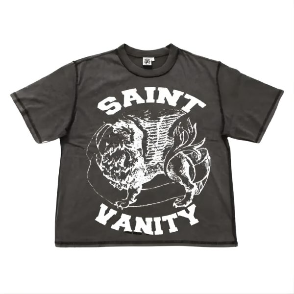 Grey Saint Vanity Griffin Print T-Shirt