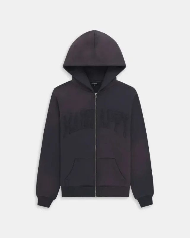 Madhappy Appliqué Fleece Zip Up Hoodie