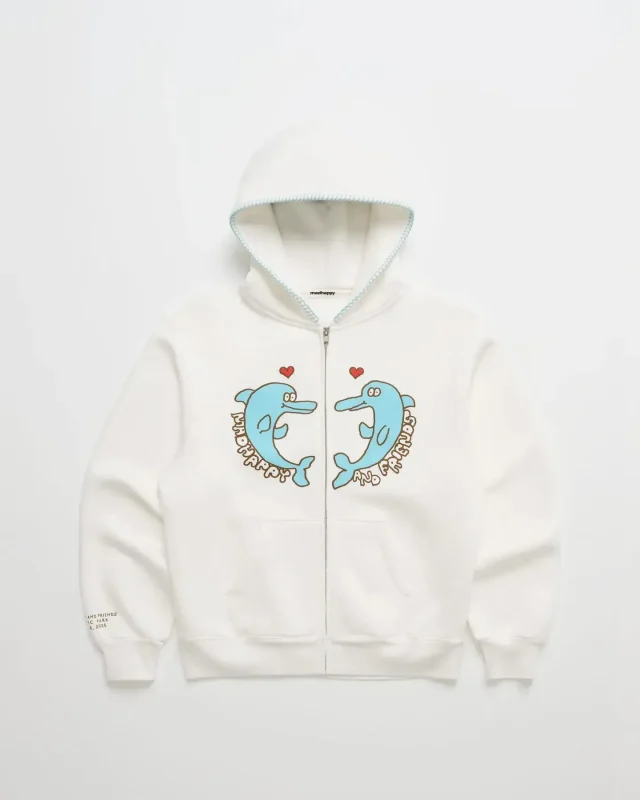 Madhappy & Friends Dolphin Fleece Zip Up Hoodie