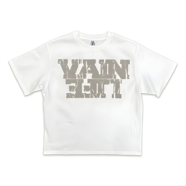Saint Vanity Vain Life White Graphic Tee Saint Vanity Vain Life White Graphic Tee