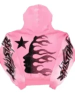 Pink Black Hellstar Brainwashed Without Brain Hoodie
