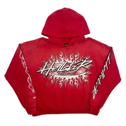 Red Hellstar Studios Records Hooded Sweatshirt
