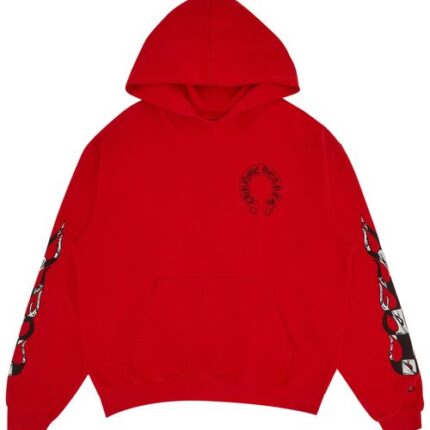 Red Chrome Hearts Mattyboy Hoodie