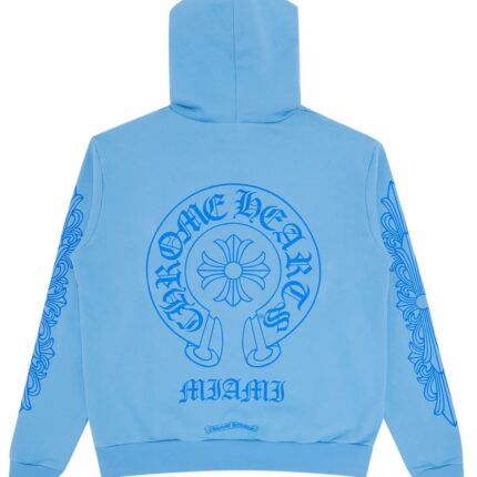 Blue Chrome Hearts Hoodie