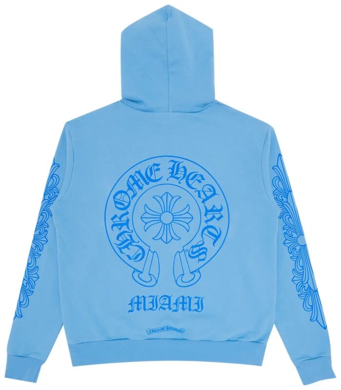 Blue Chrome Hearts Hoodie