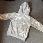Chrome Hearts Embroidery Gray Hoodie