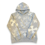 Chrome Hearts Embroidery Gray Hoodie