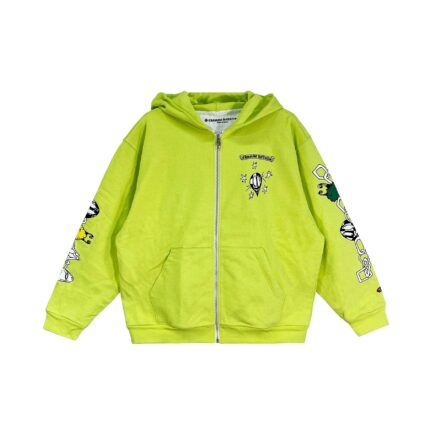 Chrome Hearts Matty Boy Green Zip Up Hoodie