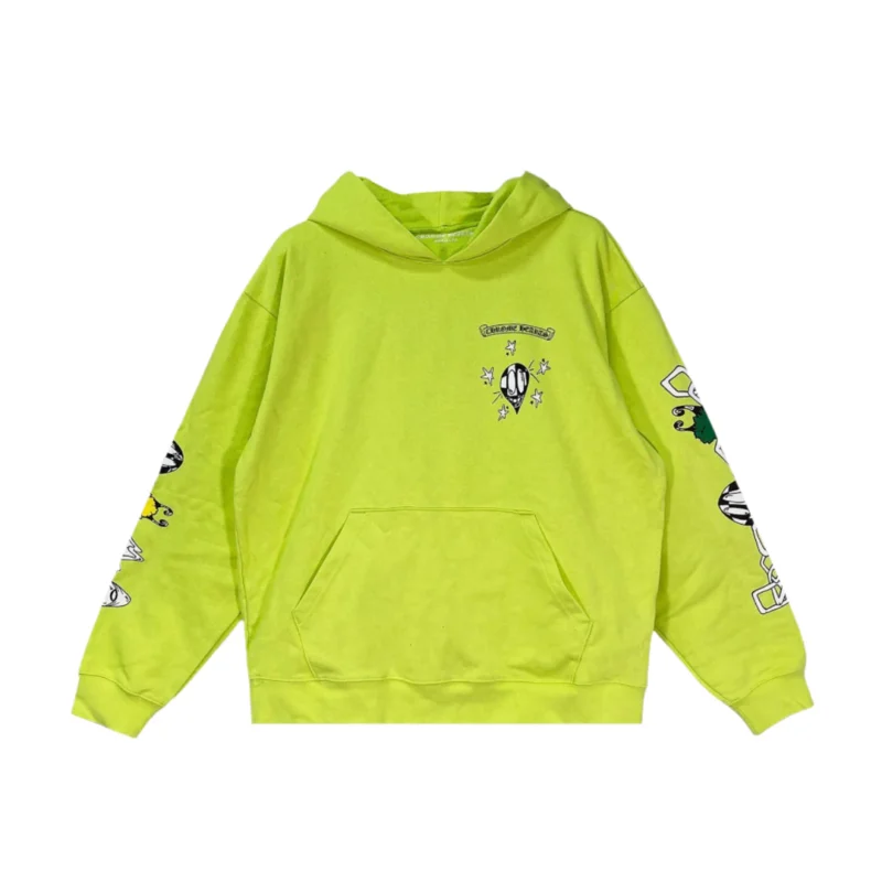 Green Chrome Hearts Hoodie