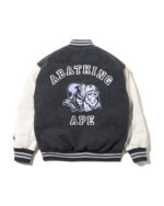 BAPE By Kazuki Kuraishi Multi Logo Varsity Down Jacket