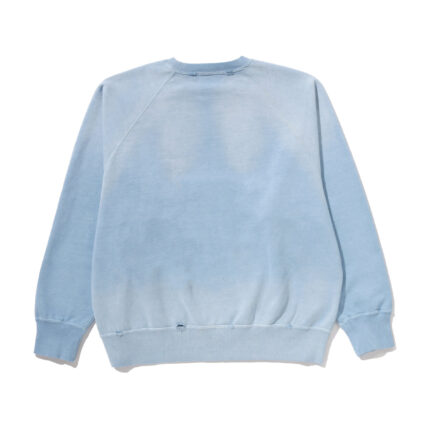 Bape Destroy Washed Effect Relaxed Fit Crewneck Sweatshirt