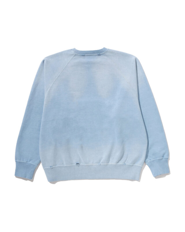 Bape Destroy Washed Effect Relaxed Fit Crewneck Sweatshirt