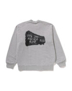BAPE Logo Reversible Loose Fit Crewneck Sweatshirt
