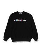 Bathing Ape Logo Relaxed Fit Crewneck Sweatshirt