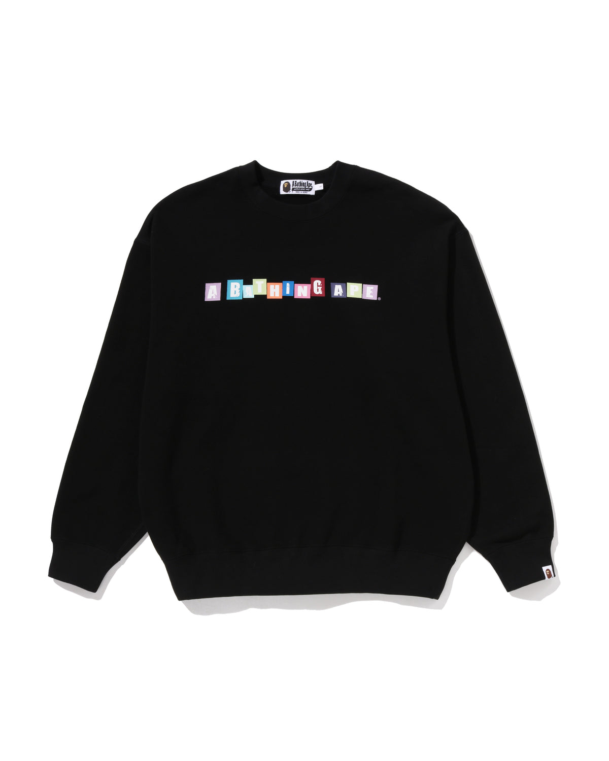 Bathing Ape Logo Relaxed Fit Crewneck Sweatshirt Bathing Ape Logo Relaxed Fit Crewneck Sweatshirt