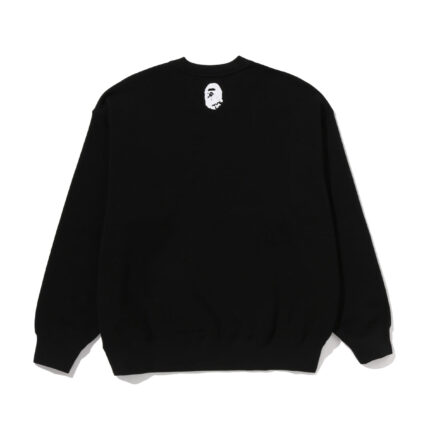Bathing Ape Logo Relaxed Fit Crewneck Sweatshirt