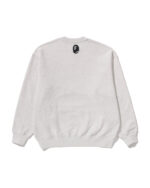 Bathing Ape Logo Relaxed Fit Crewneck Sweatshirt