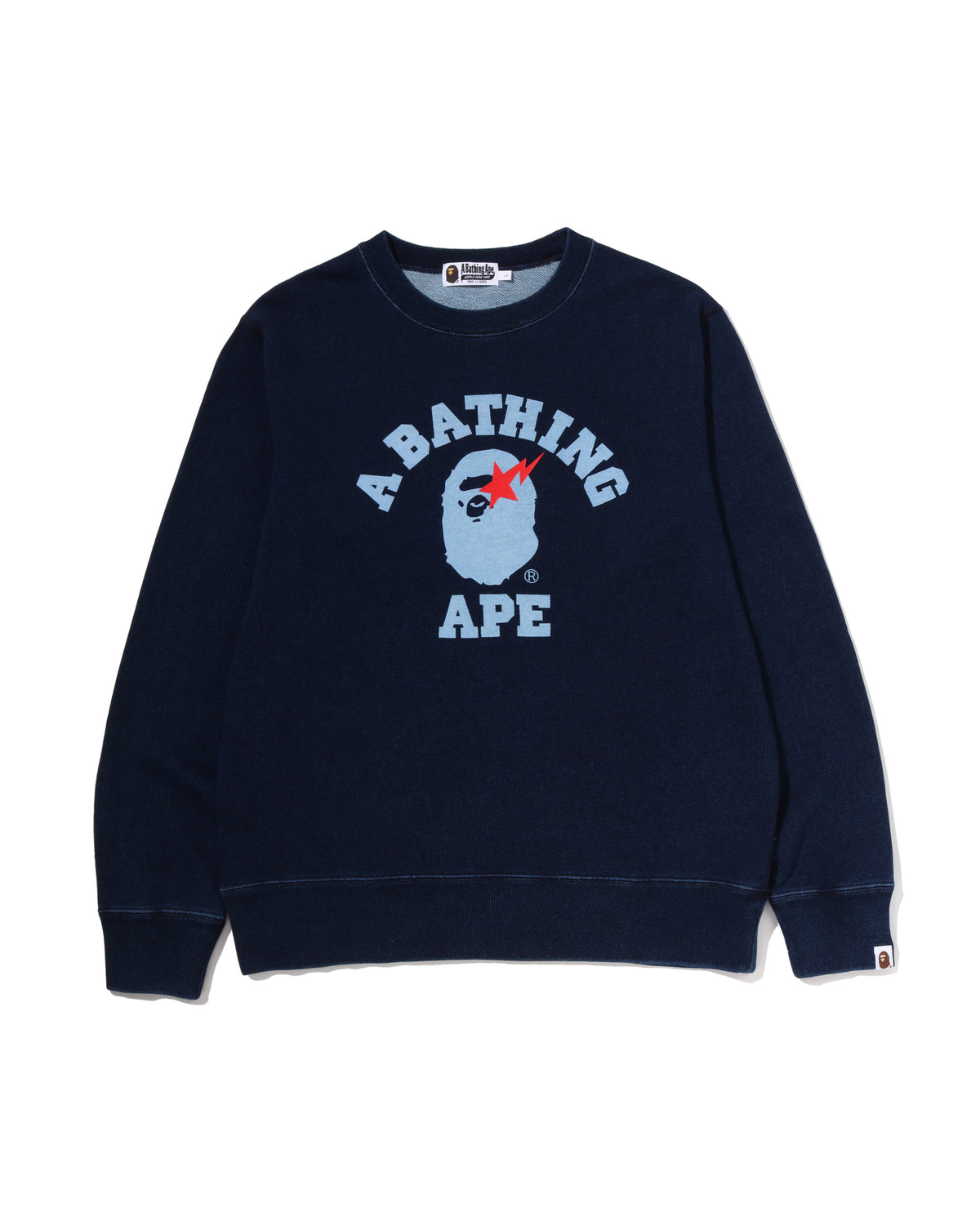 Bape College Indigo Crewneck Sweatshirts Bape College Indigo Crewneck Sweatshirts