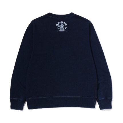Bape College Indigo Crewneck Sweatshirts