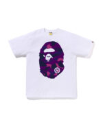 A Bathing Ape Color Camo Big Ape Head Tee