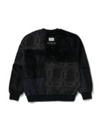 BAPE Black Fabric Patchwork Sweatshirt