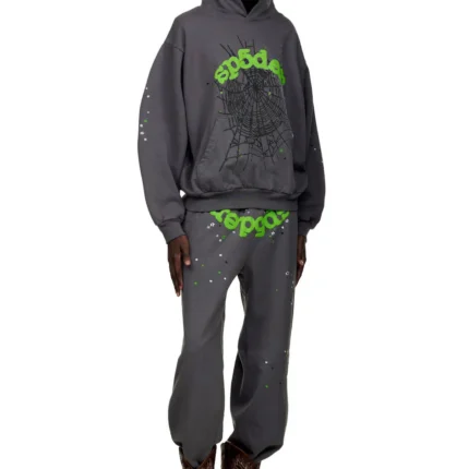 Sp5der Wait Web Hoodie Slate Grey